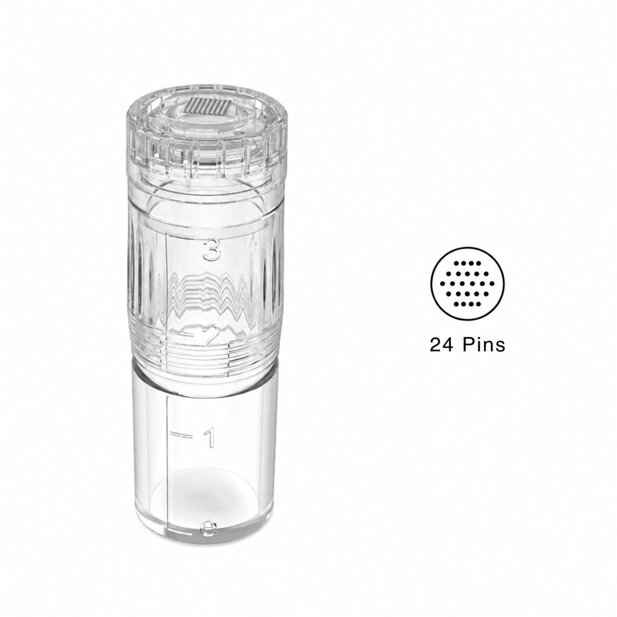 Vervangende 24-naaldsmodule voor Hydra Pen H3 en H5 met reservoir en naaldpatroon