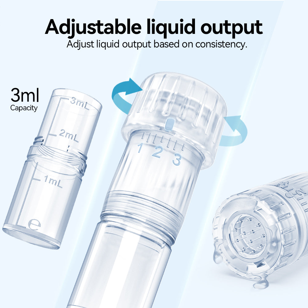 Afneembaar naaldmodulereservoir van 3 ml en handmatige doseerring van de Hydra Pen H5