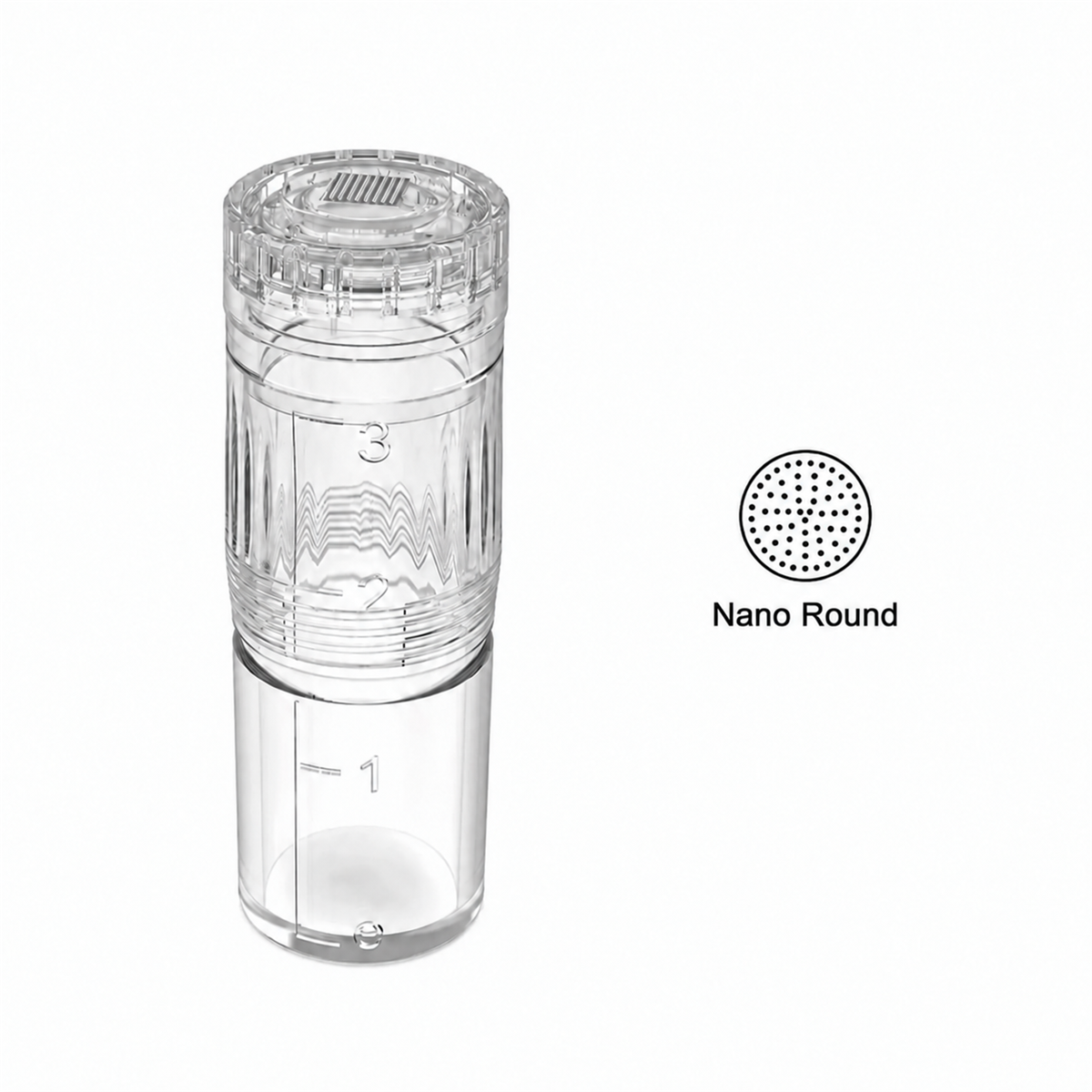 Vervangende Nano Round-module voor Hydra Pen H3 en H5 met reservoir en rond contactpatroon